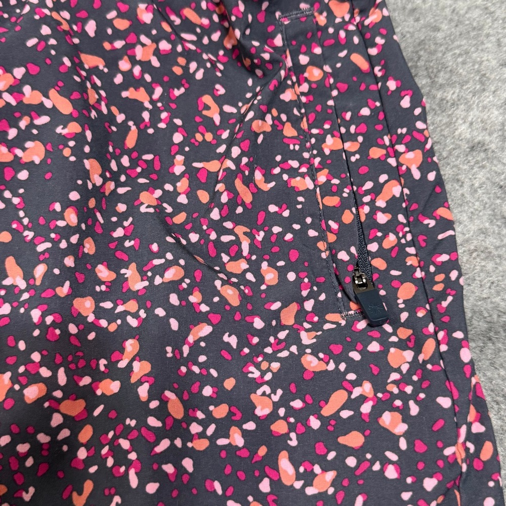 Athleta Girl‎ Kids Romper Jumpsuit M 8-10 Purple Pink Floral Drawstring Pockets - Picture 5 of 5